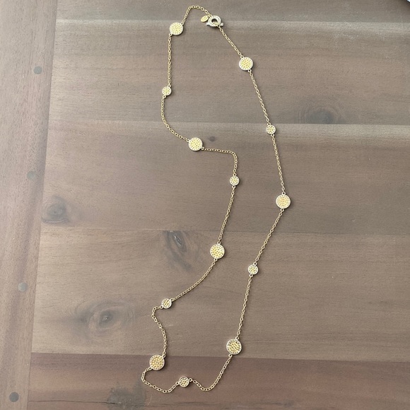 Anna Beck long gold plated silver chain. - Picture 1 of 9